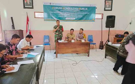  Babinsa Bersama Bhabinkamtibmas Dampingi Kegiatan Forum Konsultasi Publik