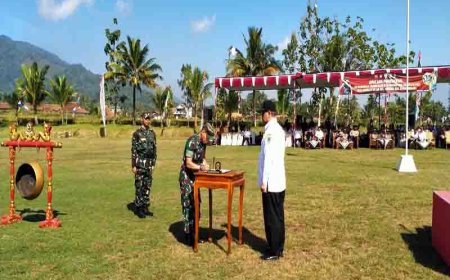 PJ Bupati Banjarnegara Pimpin Upacara Pembukaan TMMD Sengkuyung Tahap Dua Tahun 2023