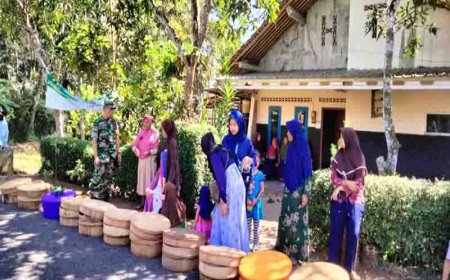 BABINSA KORAMIL 09 SUSUKAN HADIRI  ACARA RUAT BUMI DI DESA KEDAWUNG