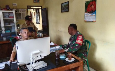 MENINGKATKAN HUBUNGAN DENGAN APARATUR DESA, BABINSA KOMSOS DENGAN PERANGKAT DESA