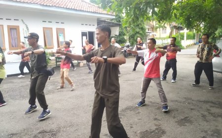 Jaga Kebugaran Forkopimcam Susukan Laksanakan Senam Bersama