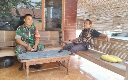 JAGA KOMUNIKASI DENGAN WARGA,BABINSA SENANTIASA MELAKSANAKAN KOMSOS