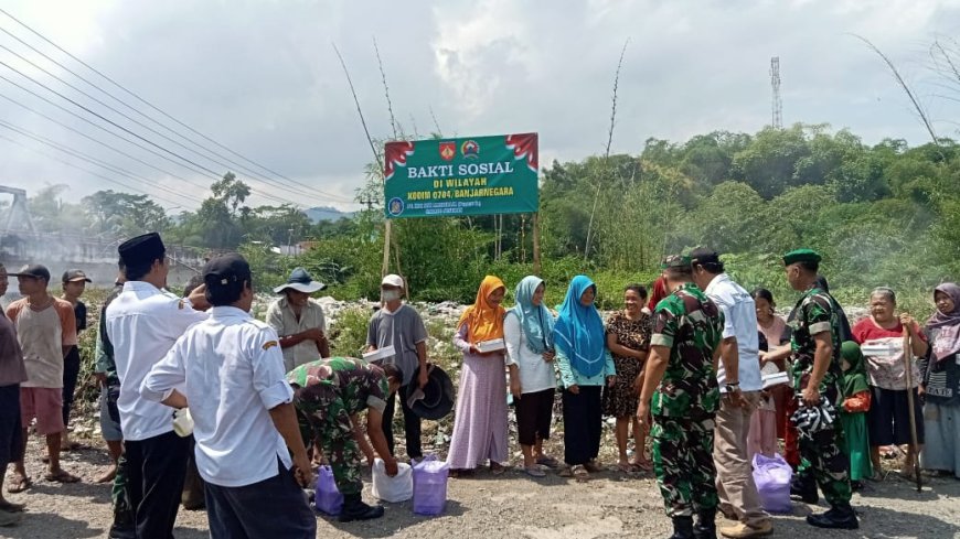 Danramil 09/Susukan dan Anggota Gerebek TPA Sampah Di Desa Karangjati 