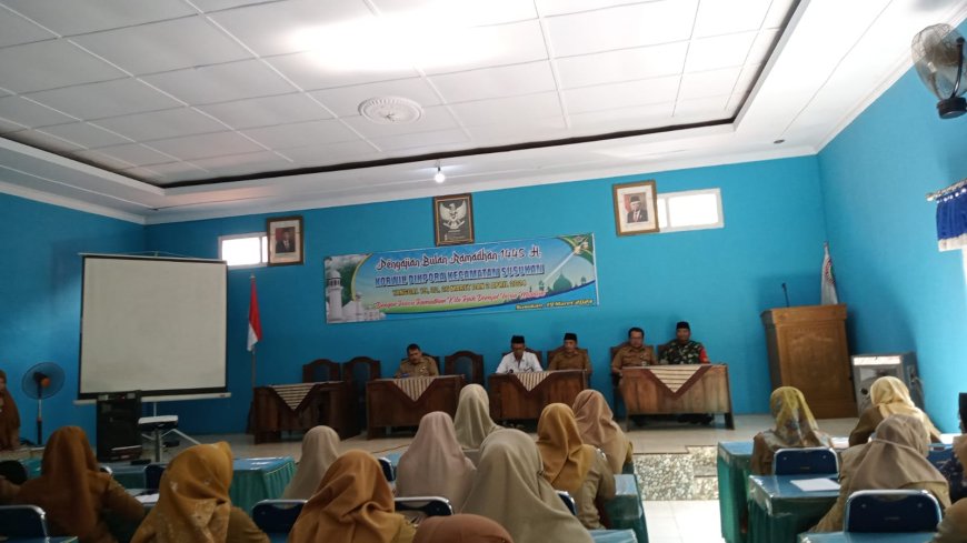 BABINSAKORAMIL 09/SSK WAKILI DANRAMIL HADIRI UNDANGAN PENGAJIAN BULAN RAMADHAN  1445 H DI KORWIL DIKPORA KEC. SUSUKAN,BNA.
