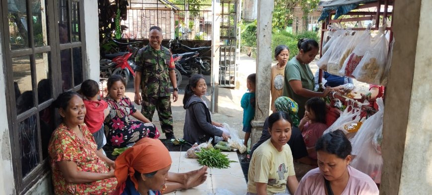 Demi Menjalin Hubungan Baik, Babinsa melaksanakan Komsos Dengan Warga Binaan