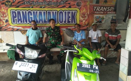 BABINSA DAN PARA TUKANG OJEK DI WILAYAH BINAAN
