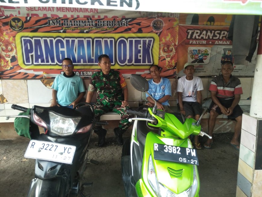 BABINSA DAN PARA TUKANG OJEK DI WILAYAH BINAAN
