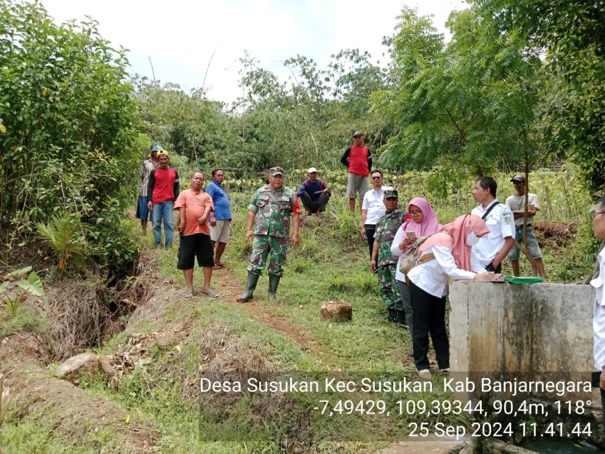 BABINSA MENGHADIRI VERIFIKASI CPCL IRIGASI PERPOMPAAN DAN PERPIPAAN