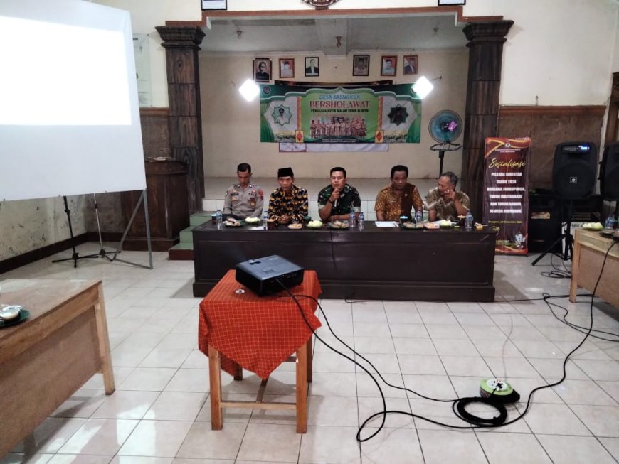 Danramil 09/Susukan, Hadiri Musdes Tentang Rencana Kerja Pemerintah Desa (RKPDes) Tahun 2025 Desa Brengkok