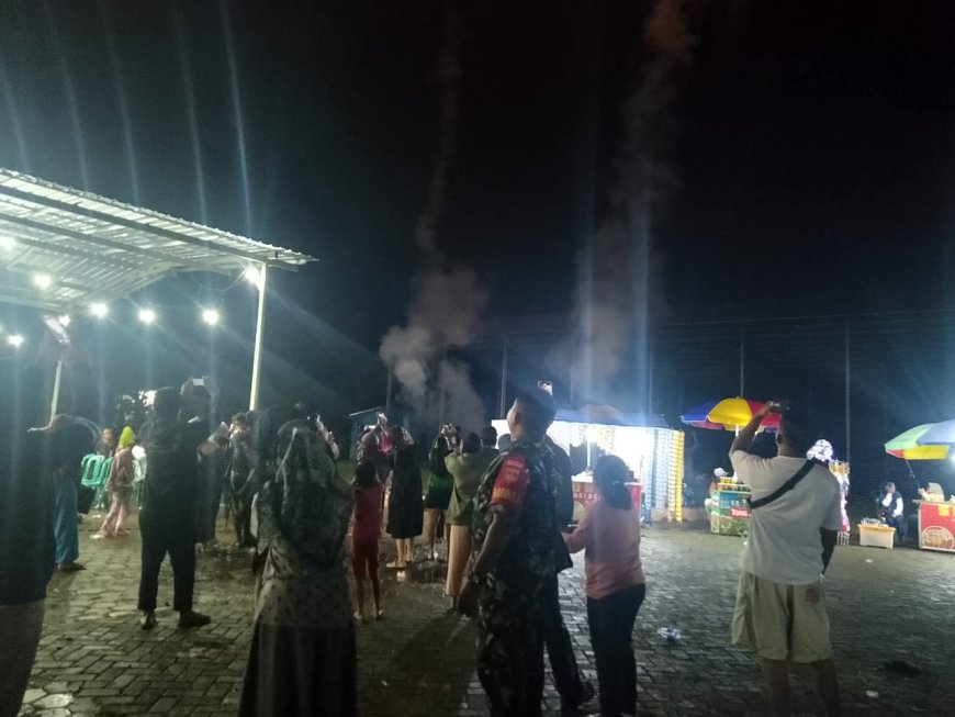 Babinsa Koramil 09 Susukan selalu  Semangat dalam menjalani tugas pengamanan Perayaan Tahun Baru 2025 Agar Berjalan Aman dan Kondusif