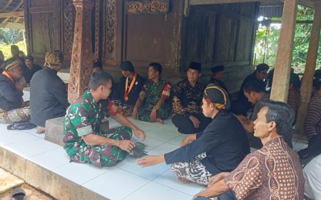 DANRAMIL HADIRI TRADISI SADRAN GEDE DI DESA GUMELEM KULON DAN GUMELEM WETAN