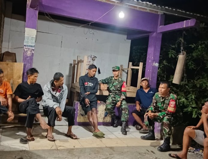 Koramil 09/Susukan Laksanakan Patroli Malam, Tingkatkan Kamtibmas di wilayah Susukan
