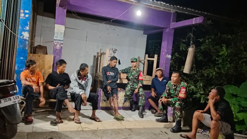 Koramil 09/Susukan Laksanakan Patroli Malam, Tingkatkan Kamtibmas di wilayah Susukan