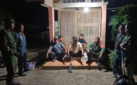 Koramil 09/Susukan Intensifkan Patroli Malam Bersama Warga, Wujud Nyata Sinergi Jaga Kamtibmas 