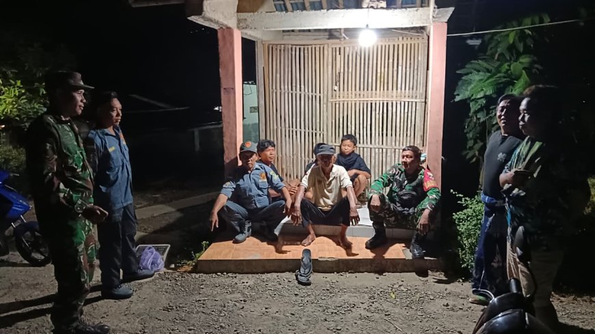 Koramil 09/Susukan Intensifkan Patroli Malam Bersama Warga, Wujud Nyata Sinergi Jaga Kamtibmas 